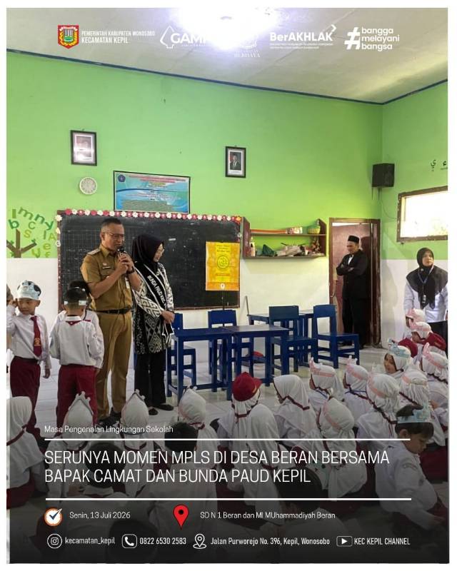 Serunya Momen MPLS di Desa Beran Bersama Bapak Camat dan Bunda PAUD Kepil